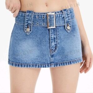 Short Jean mini skirt
